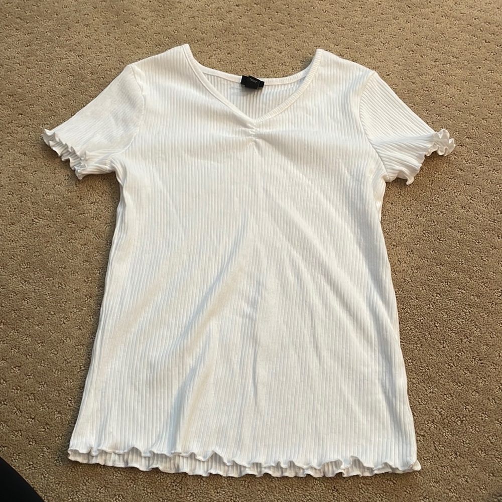 Girls plain white top